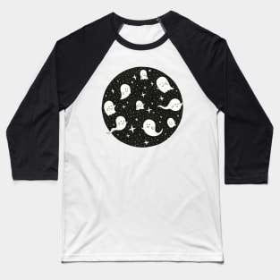 Cute Ghosts in the night sky Baseball T-Shirt